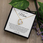 To Mom | Forever Love Knot Necklace | WHT