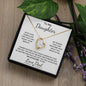 To My Daughter | From Dad | Forever Love Necklace | Always Be My Little Girl