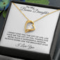 To My Bonus Daughter | I Love You | Forever Love Necklace