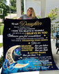 To My Daughter | From Mom | Cozy Plush Fleece Blanket | To The Moon
