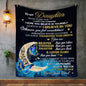 To My Daughter | From Mom | Cozy Plush Fleece Blanket | To The Moon